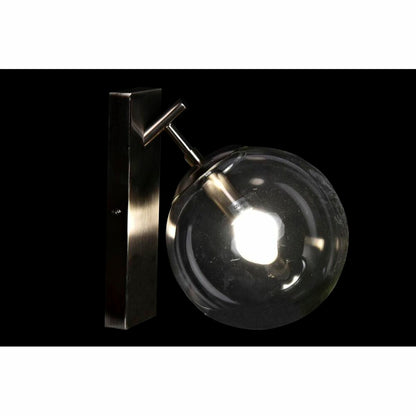 Wall Lamp DKD Home Decor 25W Crystal Silver Metal 220 V (20 x 25 x 27 cm)-1