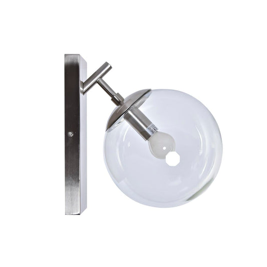 Wall Lamp DKD Home Decor 25W Crystal Silver Metal 220 V (20 x 25 x 27 cm)-0