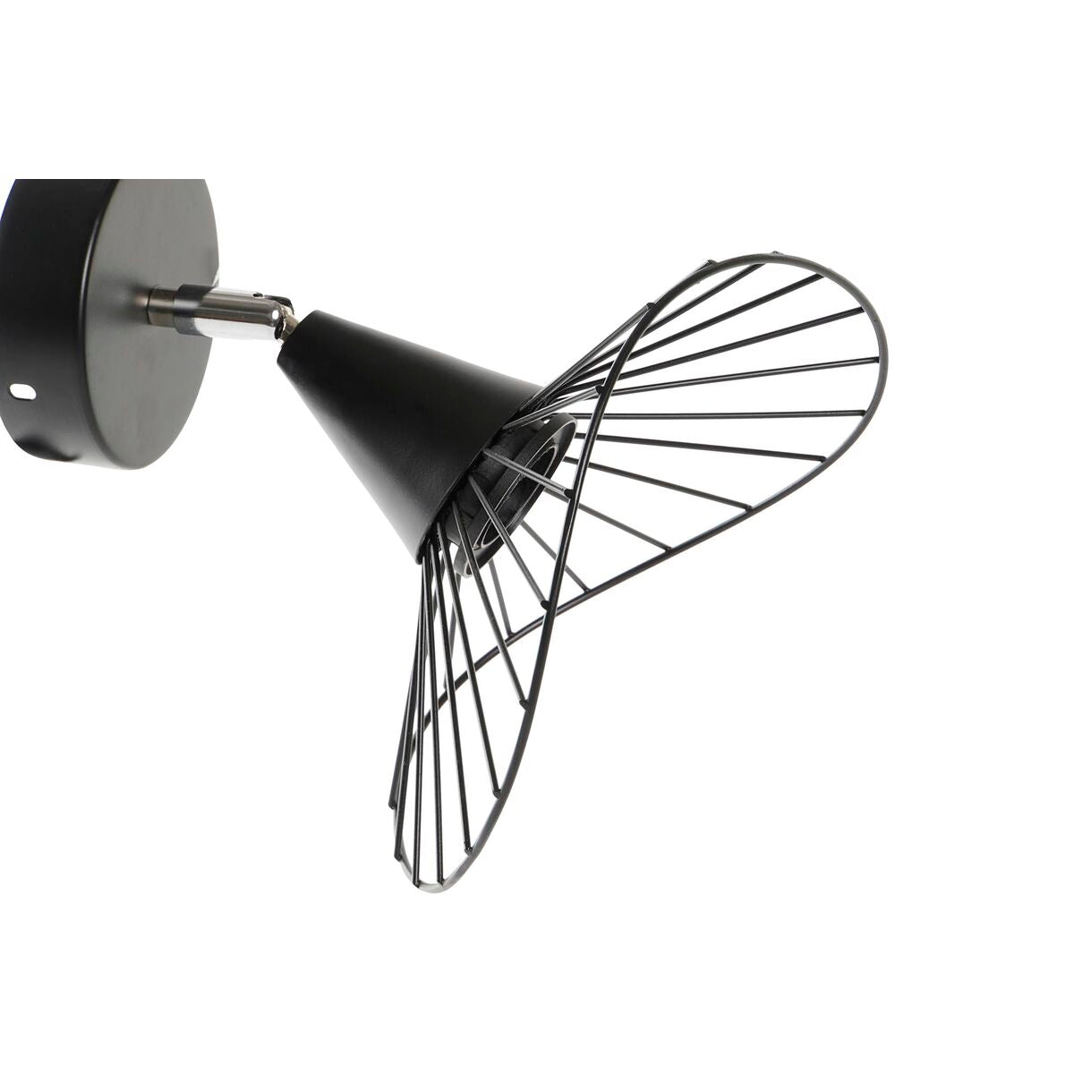 Wall Lamp DKD Home Decor Black Metal 50 W 220 V Urban 21 x 22 x 22 cm-3