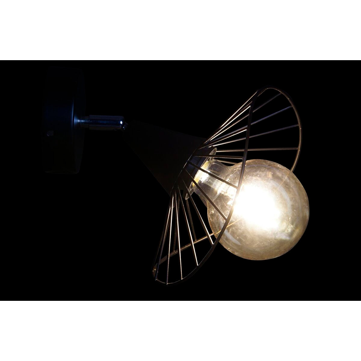 Wall Lamp DKD Home Decor Black Metal 50 W 220 V Urban 21 x 22 x 22 cm-2