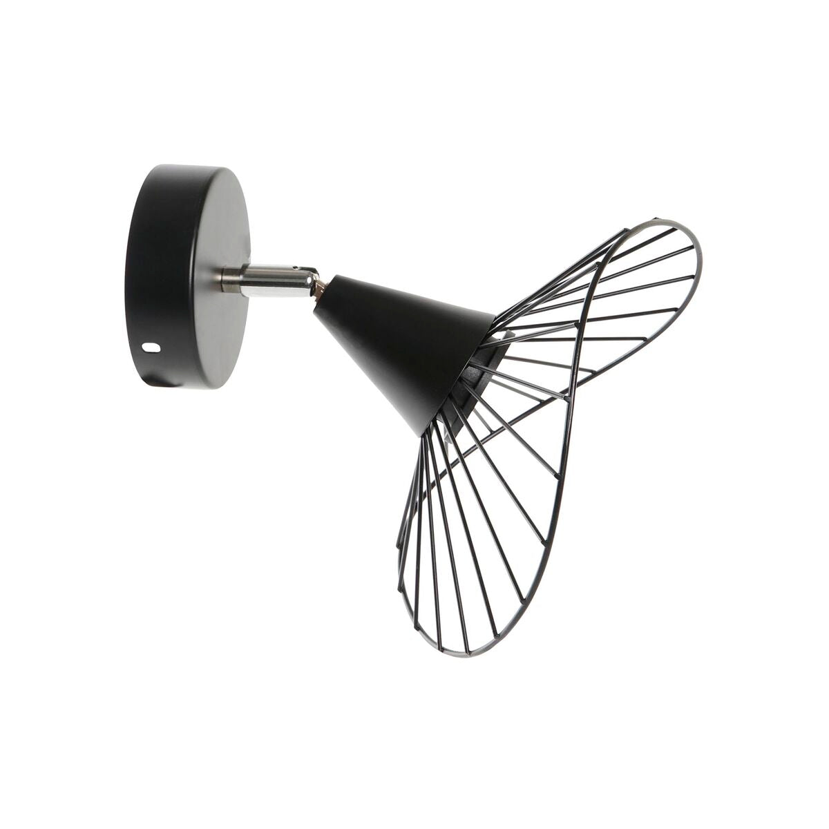 Wall Lamp DKD Home Decor Black Metal 50 W 220 V Urban 21 x 22 x 22 cm-0