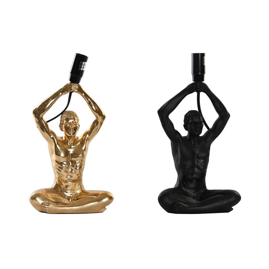 Desk lamp DKD Home Decor 25W Black Golden Men 220 V Modern (16 x 10,5 x 25 cm) (2 Units)-0
