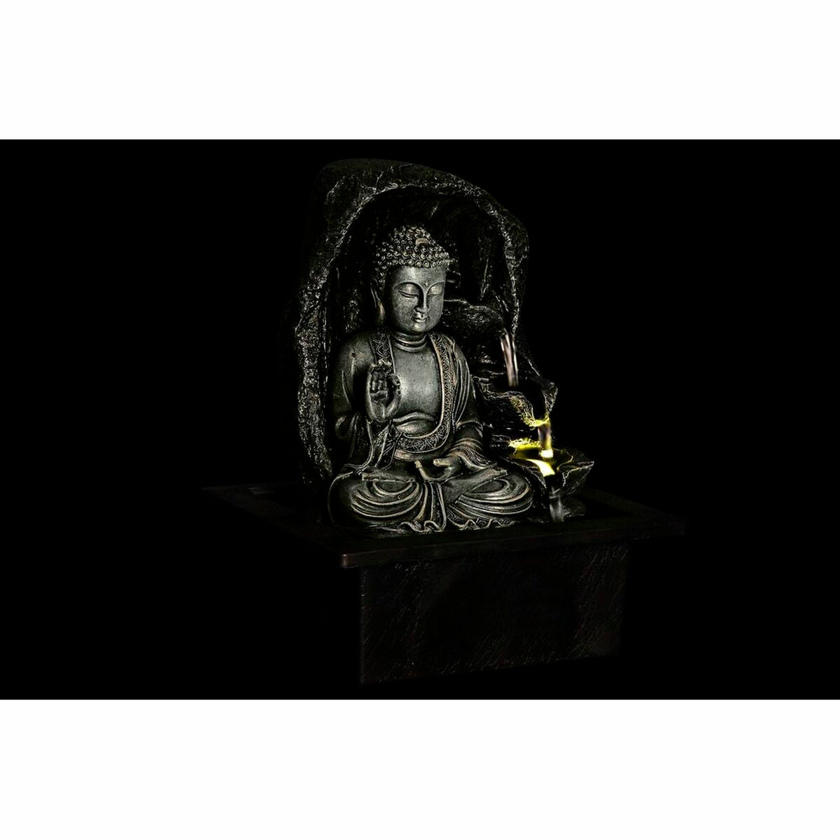 Garden fountain DKD Home Decor 21 x 17,5 x 25 cm Buddha Resin Oriental (2 Units)-3