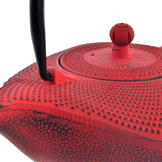 Teapot DKD Home Decor Red Black Cast iron (1000 ml) (2 Units)-1