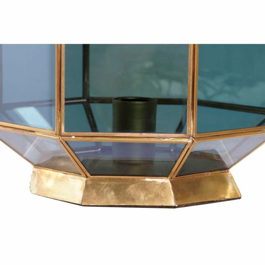 Desk lamp DKD Home Decor Crystal Blue Golden 220 V Brass 50 W Modern (29 x 29 x 25 cm)-1