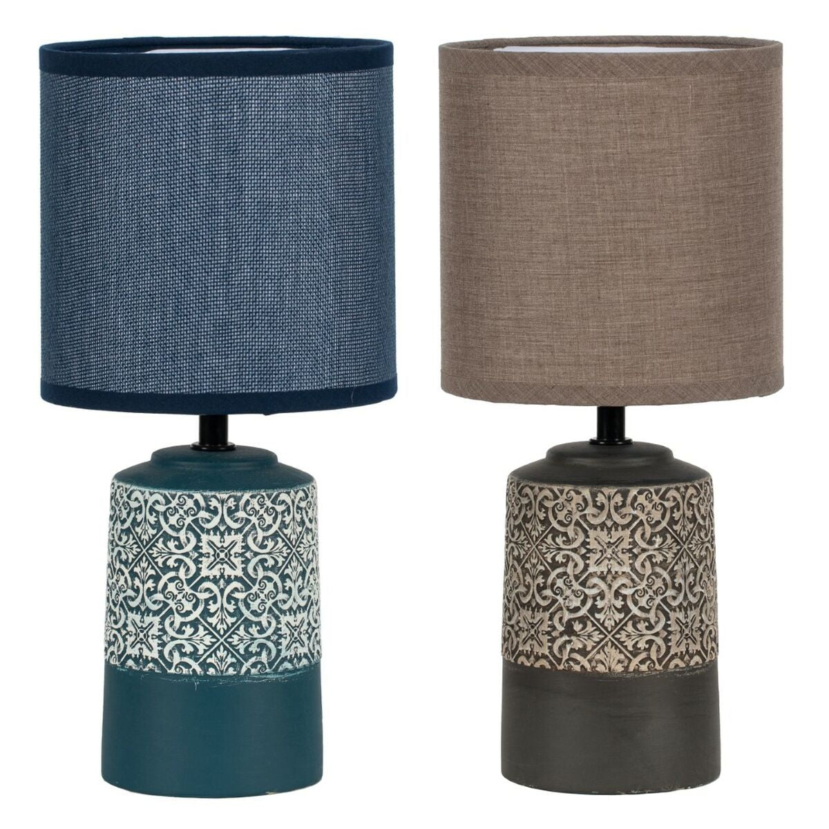 Desk lamp DKD Home Decor Ceramic Stoneware 50 W (15 x 15 x 32 cm) (2 Units)-0