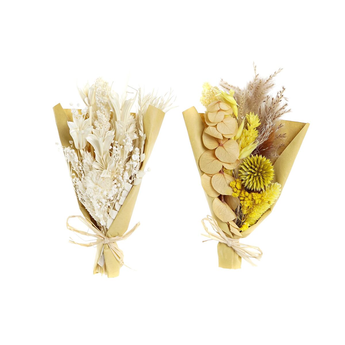 Bunch DKD Home Decor Beige Yellow Dried flower (10 x 5 x 18 cm) (2 Units)-0