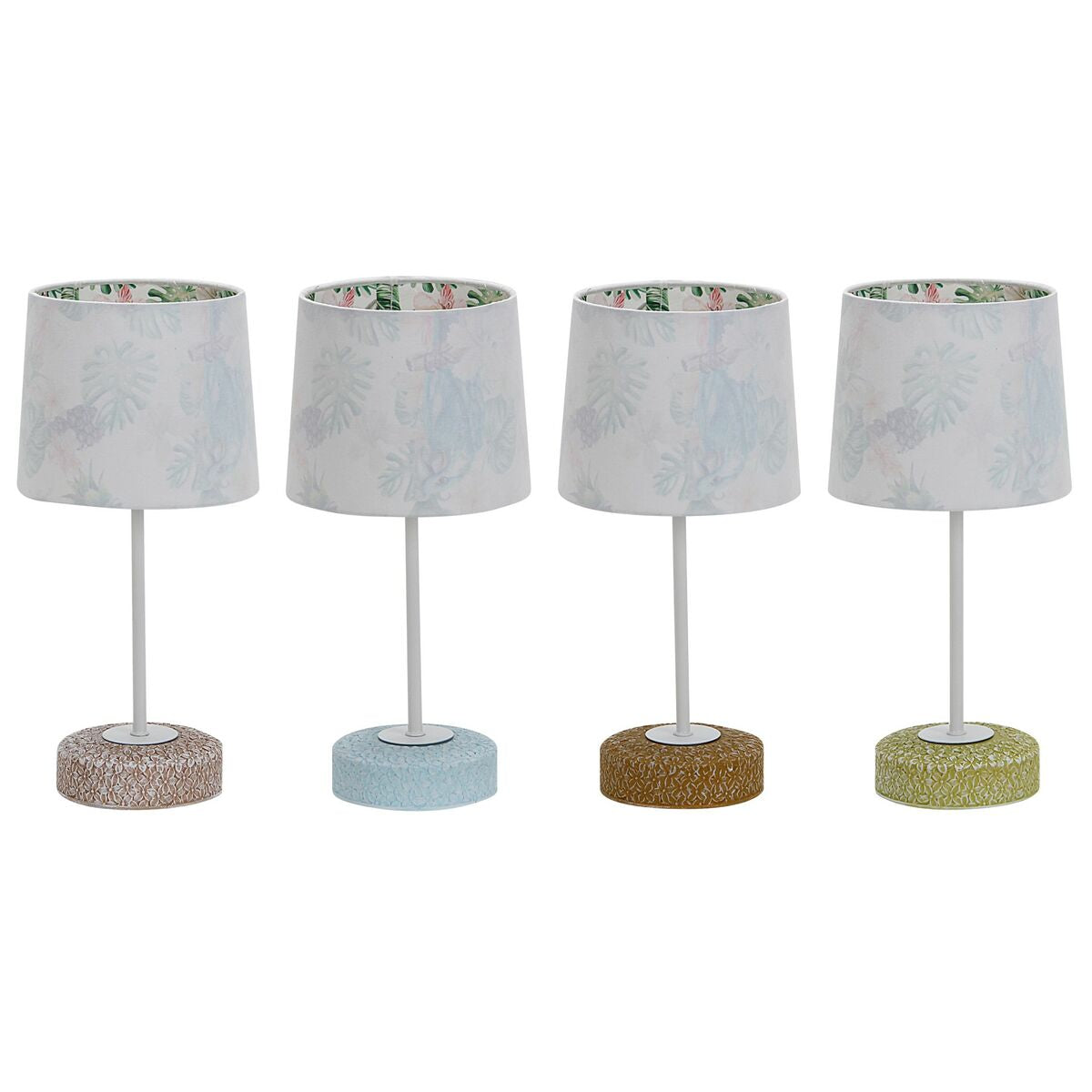 Desk lamp DKD Home Decor Ceramic 16 x 16 x 33 cm Multicolour 220 V 25 W 4 Pieces-0