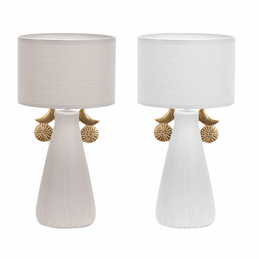 Desk lamp DKD Home Decor Ceramic Polyester (22 x 22 x 44 cm) (2 Units)-0