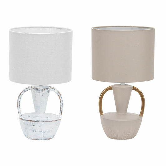 Desk lamp DKD Home Decor Ceramic Polyester 50 W (20 x 20 x 35 cm) (2 Units)-0