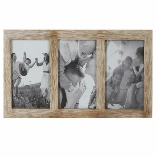 Photo frame DKD Home Decor Crystal Natural Moutain MDF Wood (35 x 1,2 x 18 cm)-0