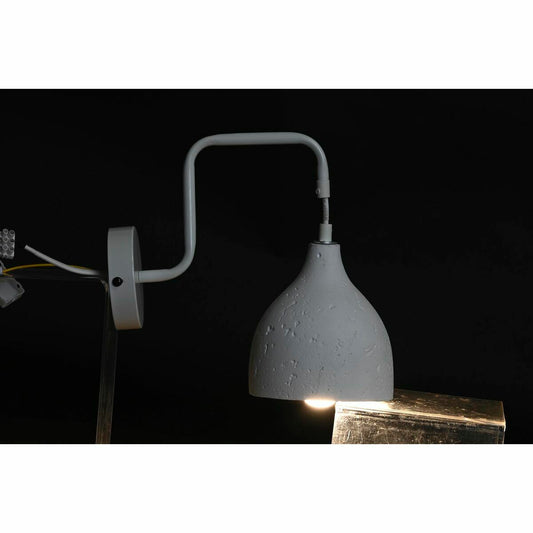 Wall Lamp DKD Home Decor 14 x 27 x 26 cm Metal Cement Dark grey 220 V 50 W Modern (2 Units)-1