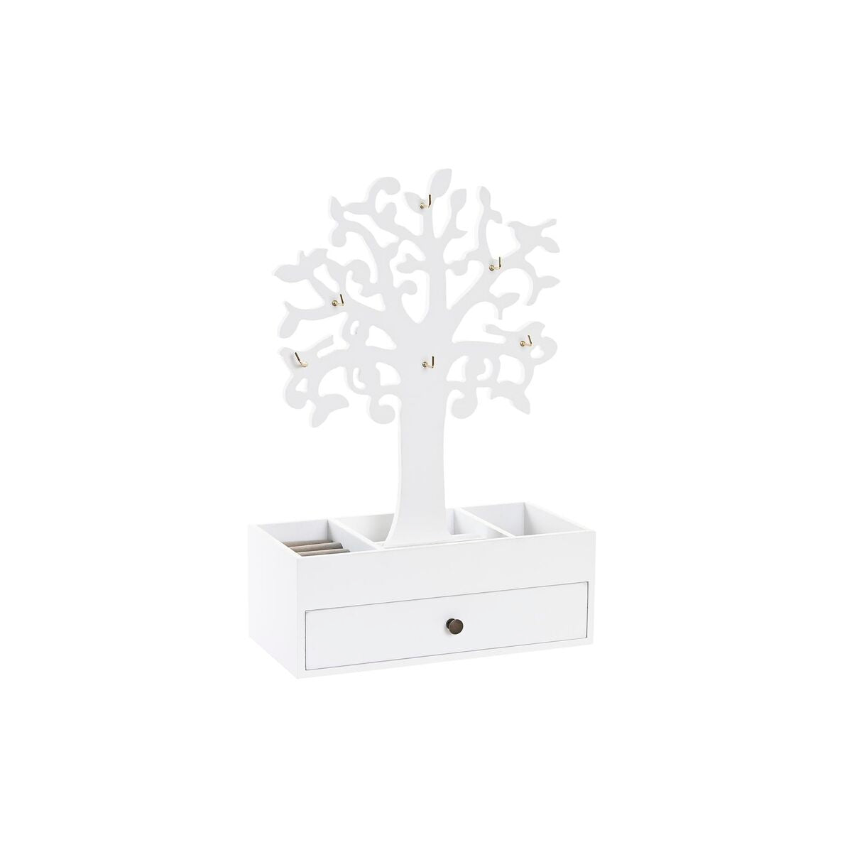 Jewelry box DKD Home Decor White MDF Wood (24 x 12 x 36 cm)-0
