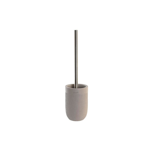 Toilet Brush DKD Home Decor 10 x 10 x 37 cm Grey Cement Stainless steel-0