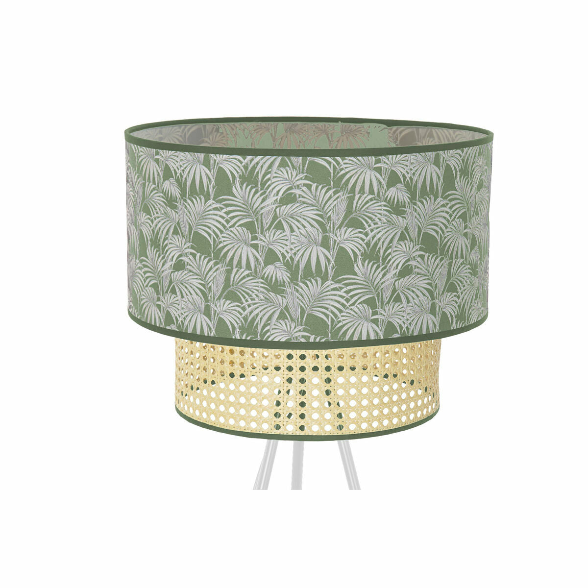 Floor Lamp DKD Home Decor Metal Polyester White Green 220 V 50 W (40 x 40 x 129 cm)-1