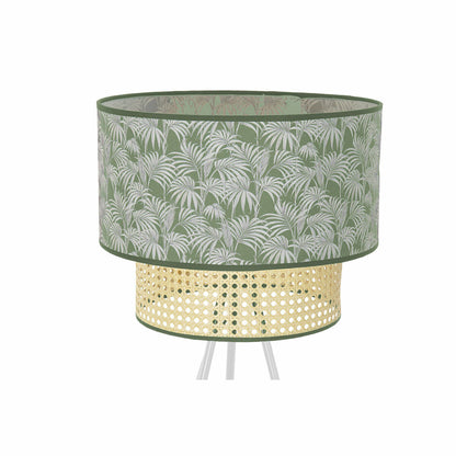 Floor Lamp DKD Home Decor Metal Polyester White Green 220 V 50 W (40 x 40 x 129 cm)-1