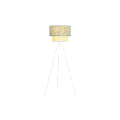 Floor Lamp DKD Home Decor Metal Polyester White Green 220 V 50 W (40 x 40 x 129 cm)-2