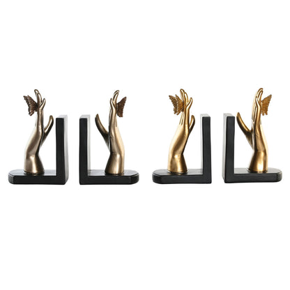 Bookend DKD Home Decor 22 x 8,5 x 17 cm Resin (2 Units)-0