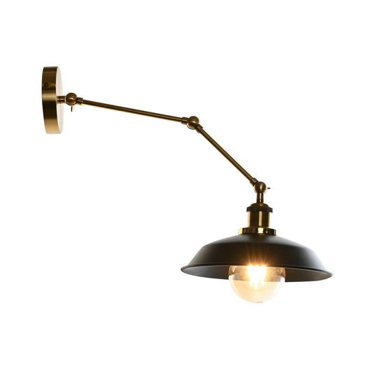 Wall Lamp DKD Home Decor Black Golden Metal 50 W Vintage 220 V 26 x 53 x 23 cm-0