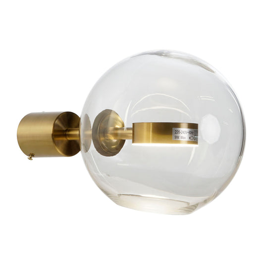 Wall Lamp DKD Home Decor Crystal Golden Metal Modern 20 x 25 x 20 cm-0