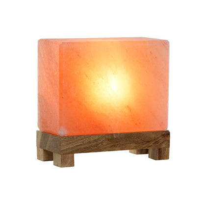 Desk lamp DKD Home Decor Brown Pink Salt Acacia 15 W 220 V 17 x 7 x 16 cm-1
