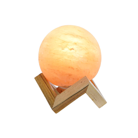 Desk lamp DKD Home Decor Brown Pink Salt Acacia 15 W 220 V 15 x 15 x 20 cm-1