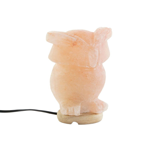 Desk lamp DKD Home Decor Pink Salt Acacia 15 W 220 V 14 x 14 x 18 cm-0