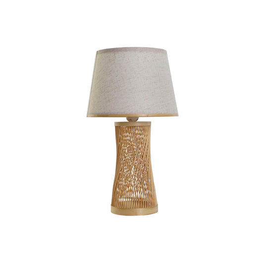 Desk lamp DKD Home Decor Brown Natural Bamboo 50 W 220 V 26 x 26 x 45 cm-0