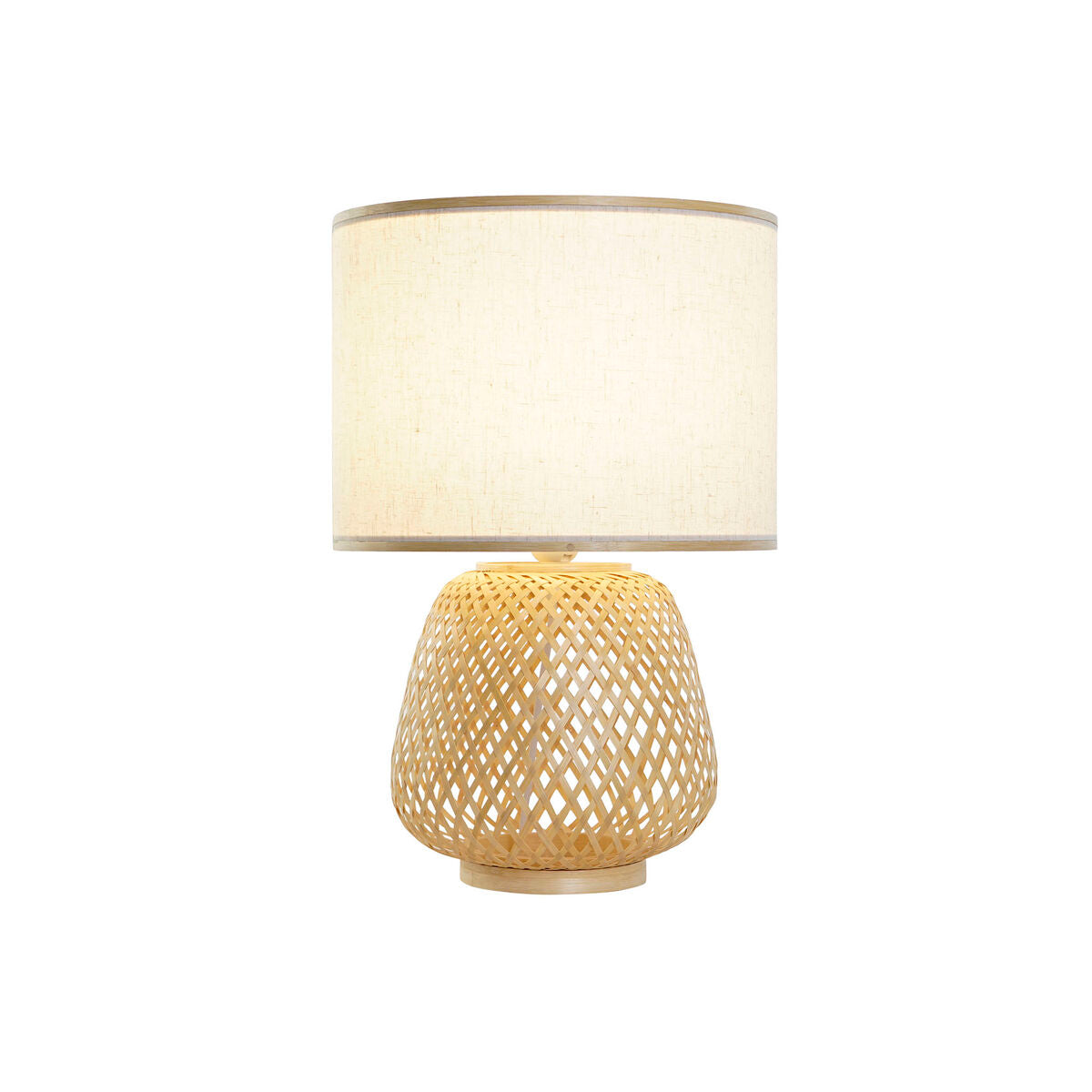 Desk lamp DKD Home Decor Brown Natural Bamboo 50 W 220 V 32 x 32 x 49 cm-1