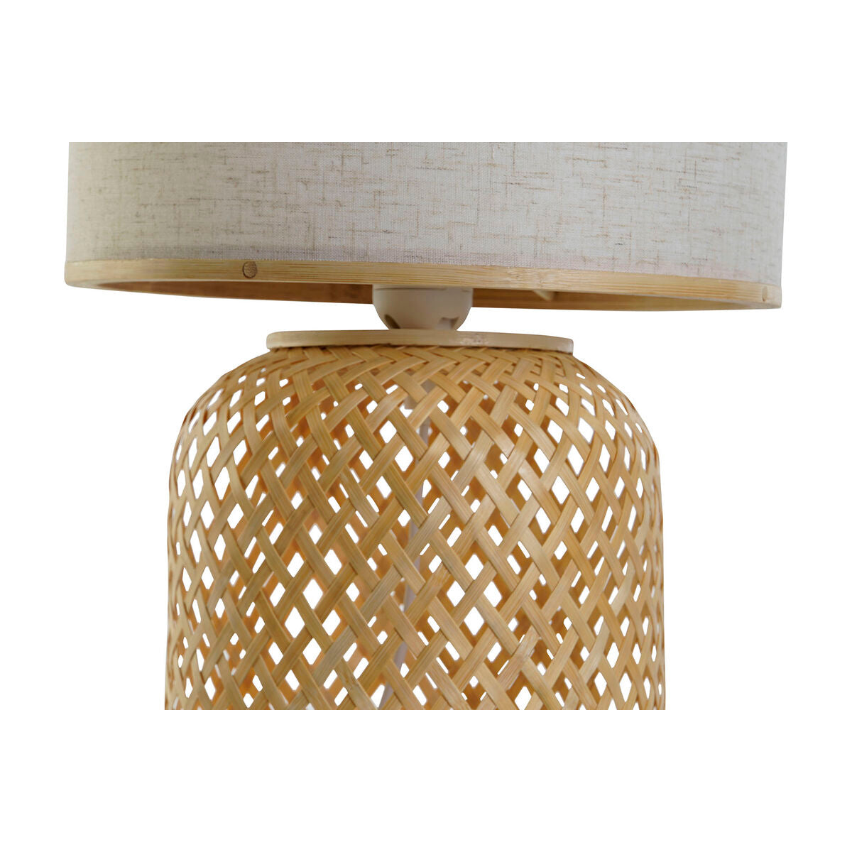 Desk lamp DKD Home Decor Brown Natural Bamboo 50 W 220 V 26 x 26 x 39 cm-3