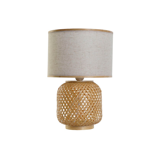 Desk lamp DKD Home Decor Brown Natural Bamboo 50 W 220 V 26 x 26 x 39 cm-0