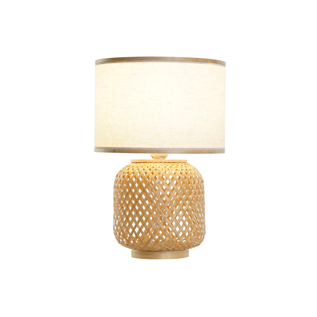 Desk lamp DKD Home Decor Brown Natural Bamboo 50 W 220 V 26 x 26 x 39 cm-1