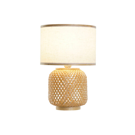 Desk lamp DKD Home Decor Brown Natural Bamboo 50 W 220 V 26 x 26 x 39 cm-1