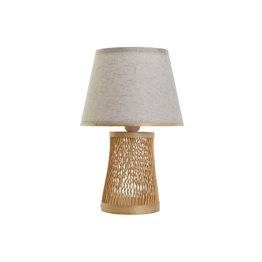 Desk lamp DKD Home Decor Brown Natural Bamboo 50 W 220 V 24 x 24 x 37 cm-0