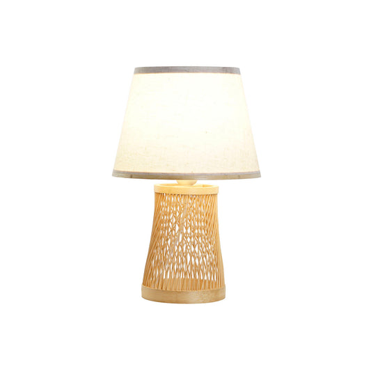 Desk lamp DKD Home Decor Brown Natural Bamboo 50 W 220 V 24 x 24 x 37 cm-1
