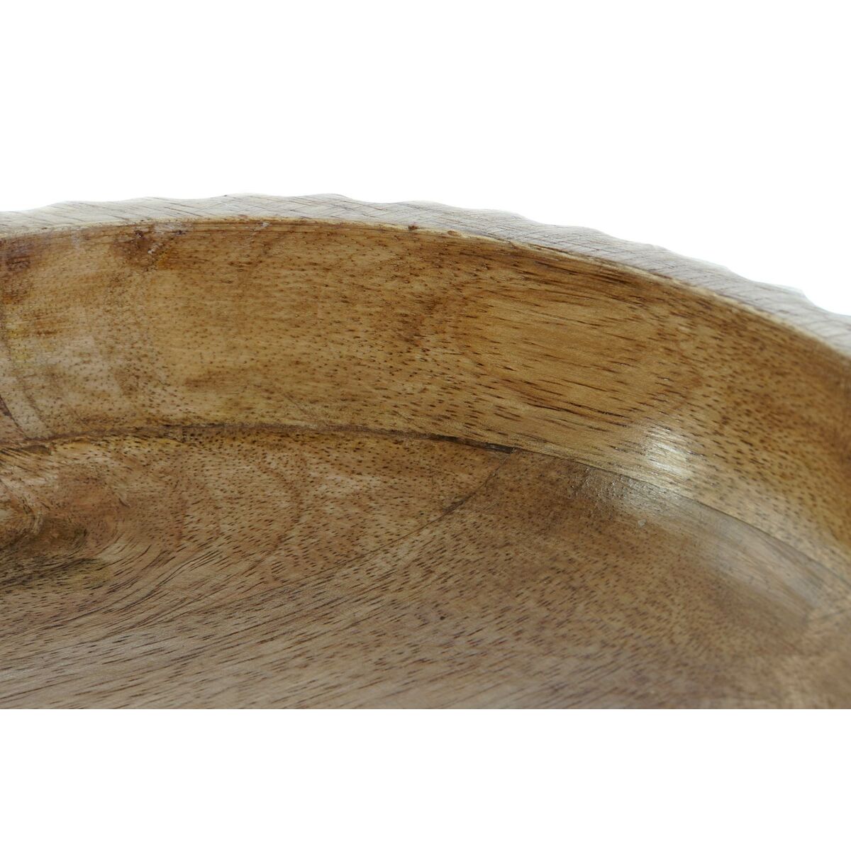 Centerpiece DKD Home Decor White Dark brown Mango wood 25 x 25 x 9 cm-2