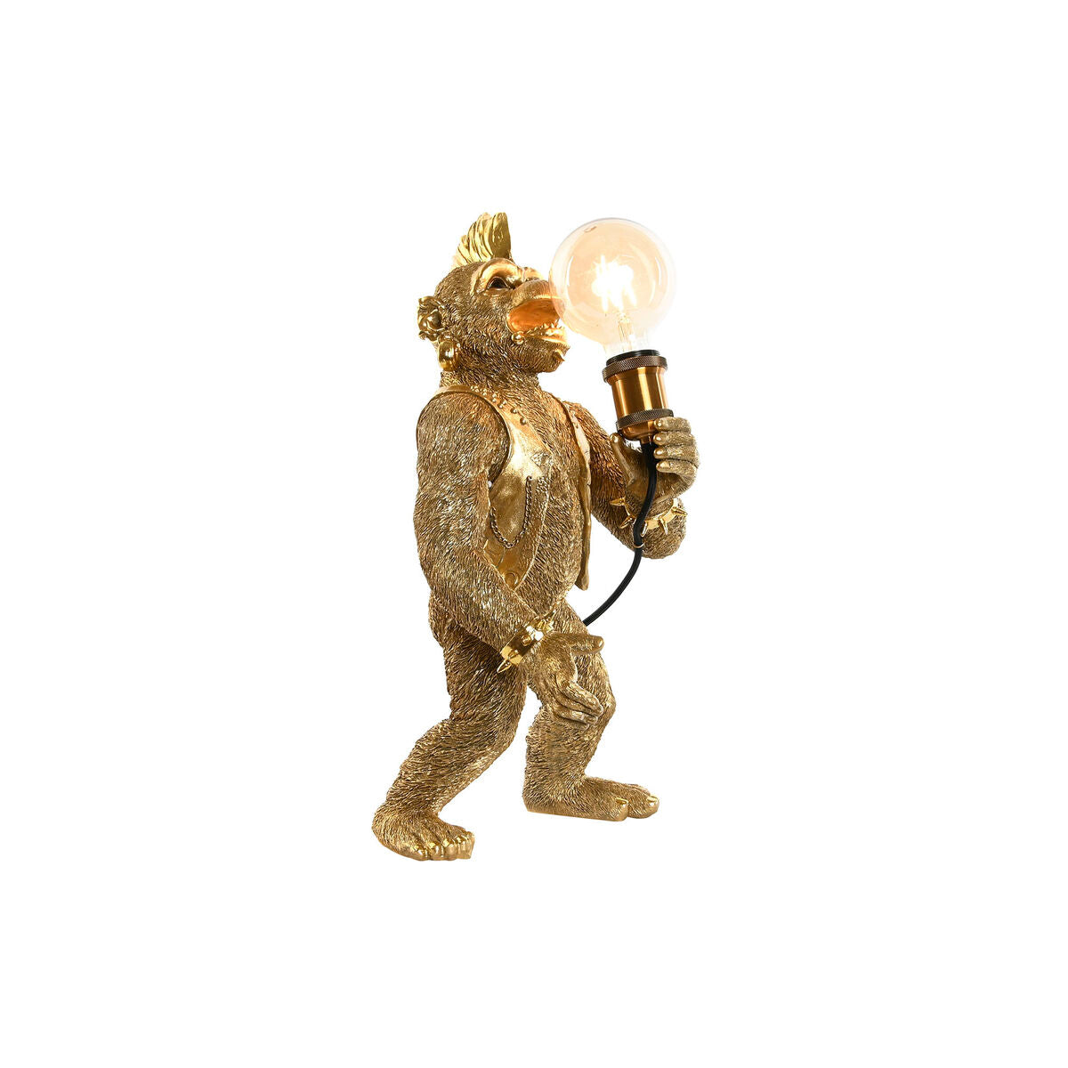 Desk lamp Home ESPRIT Golden Resin 50 W 220 V 25 x 24 x 48 cm (2 Units)-1