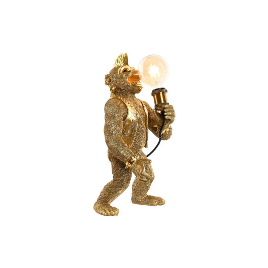 Desk lamp Home ESPRIT Golden Resin 50 W 220 V 25 x 24 x 48 cm (2 Units)-1