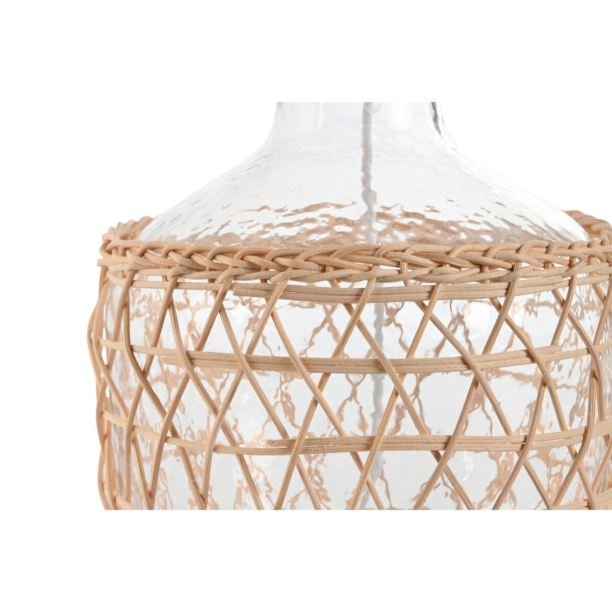 Desk lamp Home ESPRIT White Brown Crystal Rope 220 W 60 V 28 x 28 x 45 cm (2 Units)-3