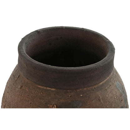 Vase Home ESPRIT Brown Terracotta Oriental 19,5 x 19,5 x 35,5 cm-2