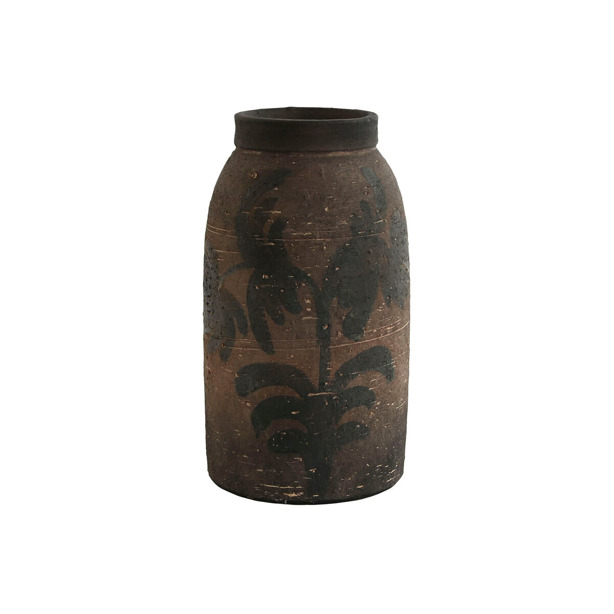 Vase Home ESPRIT Brown Terracotta Oriental 19,5 x 19,5 x 35,5 cm-0