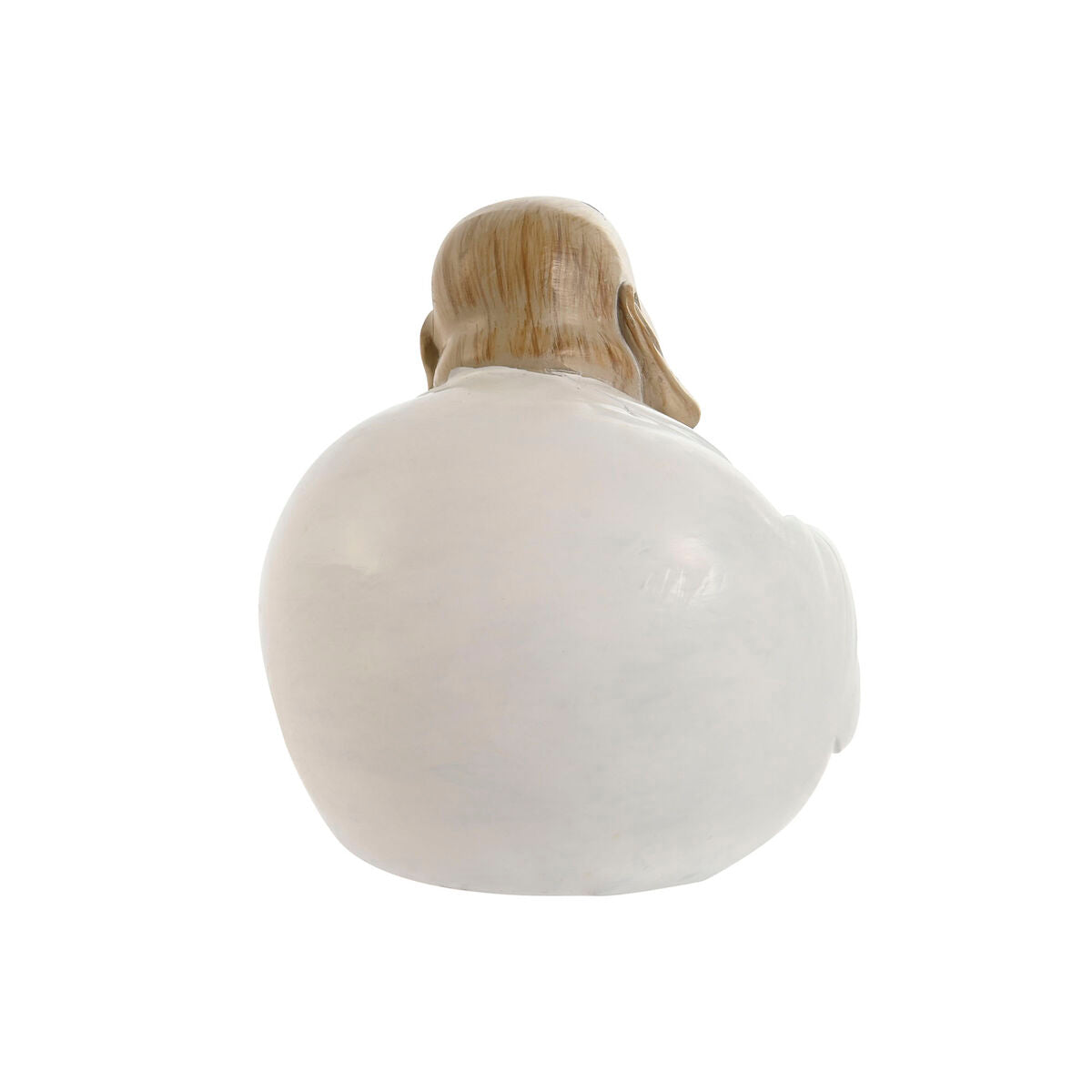 Decorative Figure Home ESPRIT White Green Buddha Oriental 10 x 9 x 10,5 cm (3 Units)-1