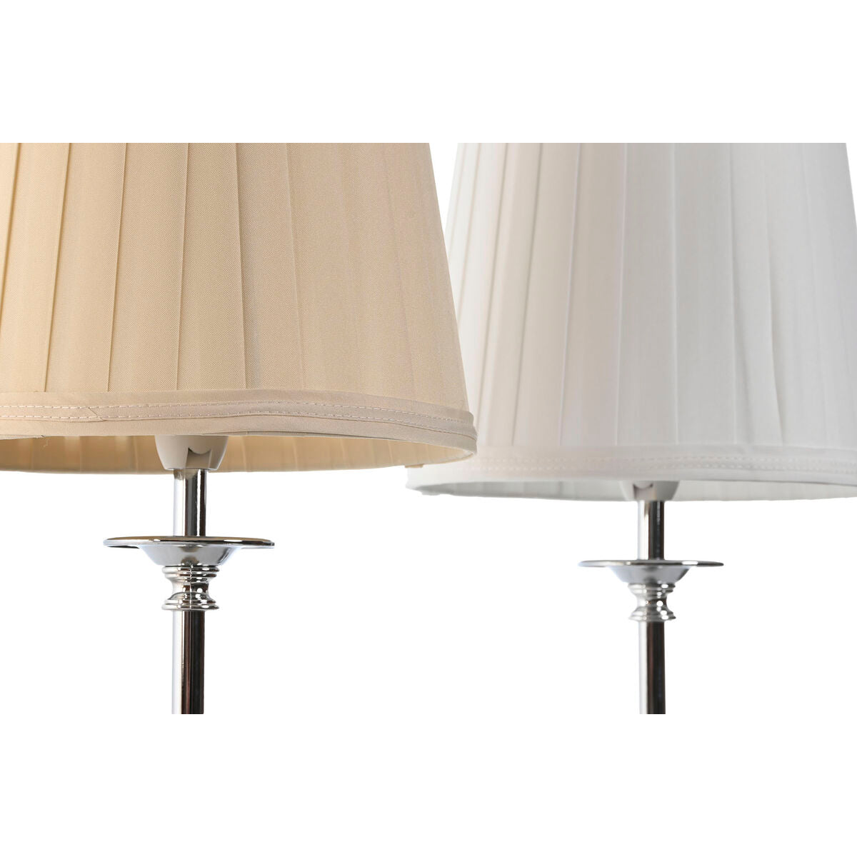 Desk lamp Home ESPRIT White Beige Metal 25 W 220 V 20 x 20 x 43 cm (2 Units)-4