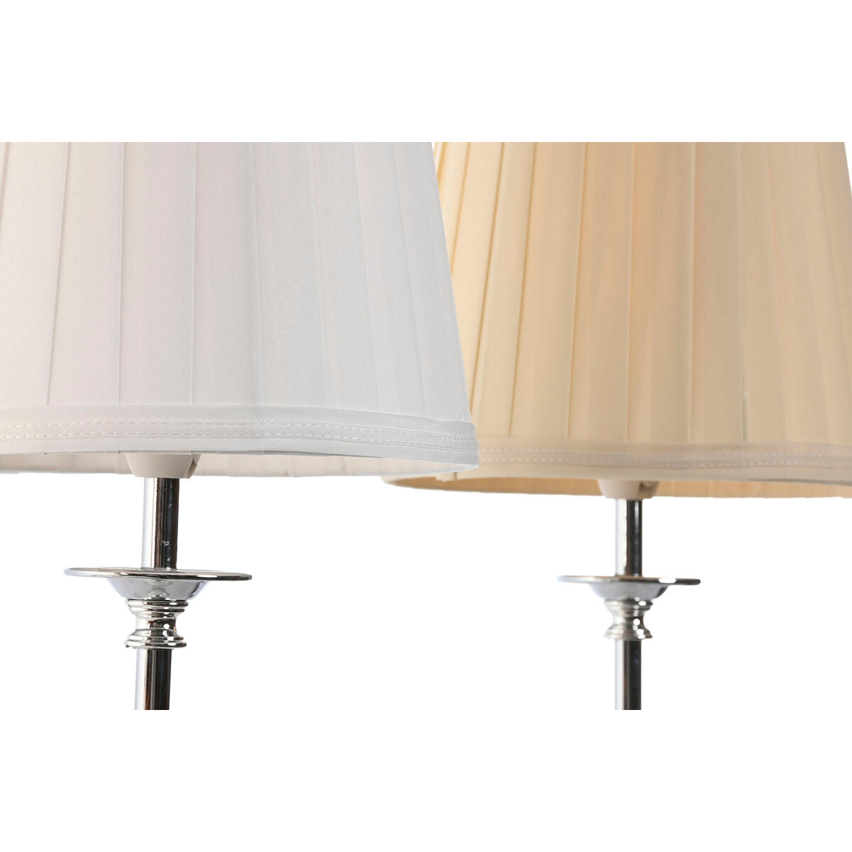 Desk lamp Home ESPRIT White Beige Metal Porcelain 25 W 220 V 20 x 20 x 44 cm (2 Units)-4