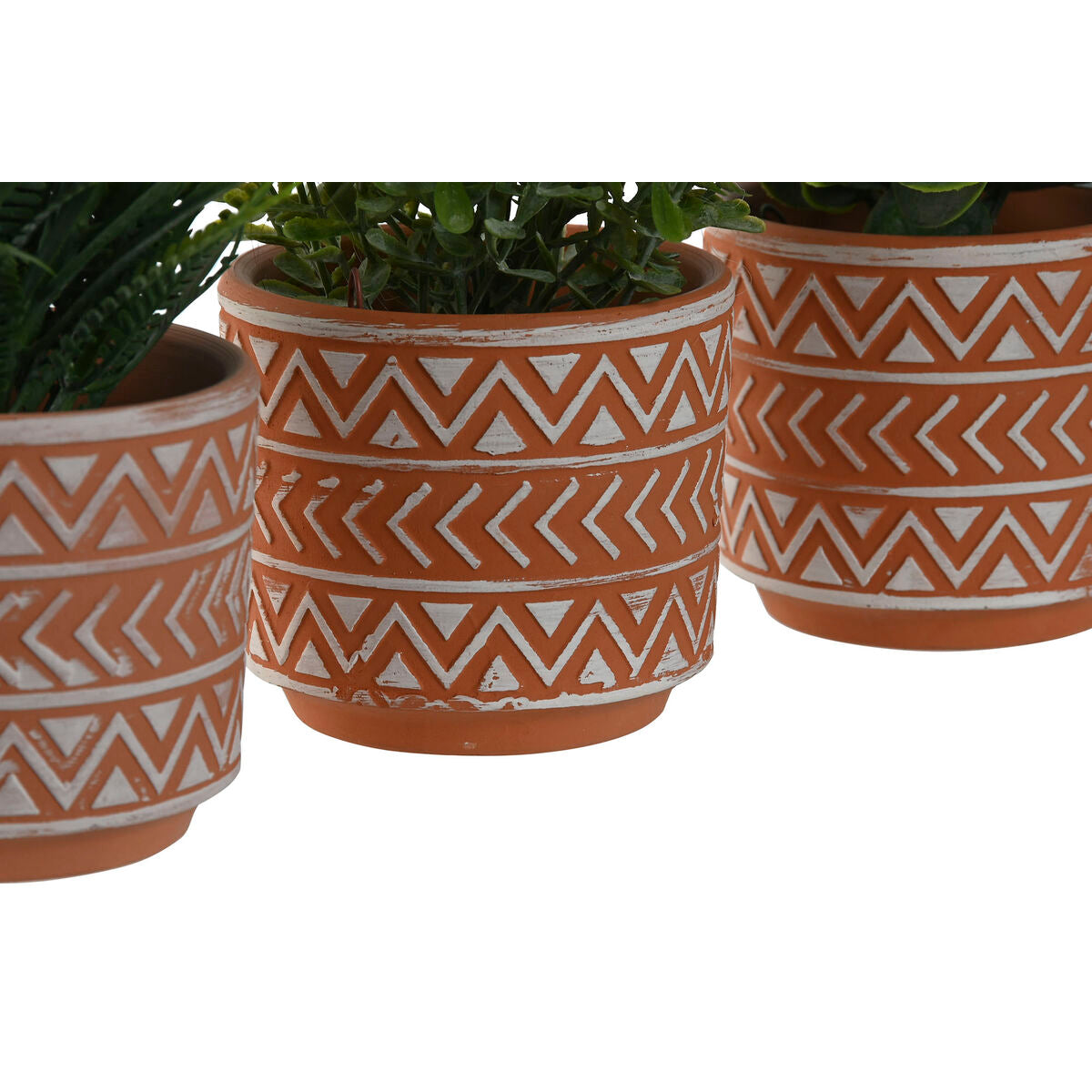 Decorative Plant Home ESPRIT Polyethylene Cement 12 x 12 x 17 cm (3 Units)-1
