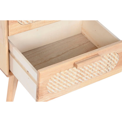 Nightstand Home ESPRIT Wood Metal Rattan 40 x 30 x 48 cm-5