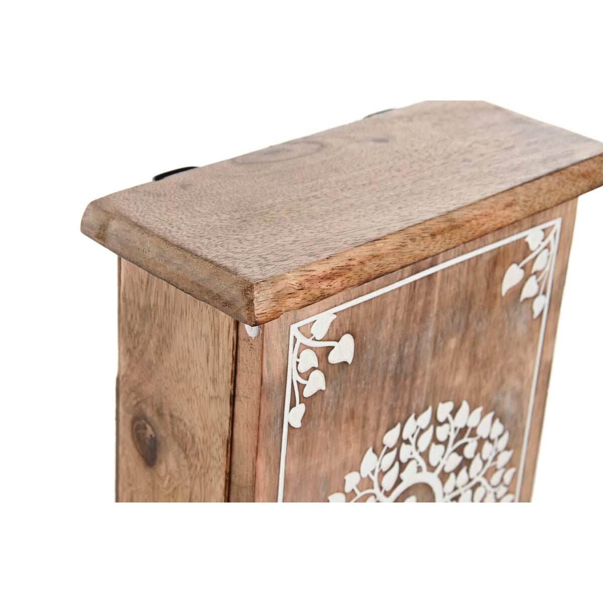 Key cupboard Home ESPRIT White Natural 18 x 7,5 x 28 cm-3