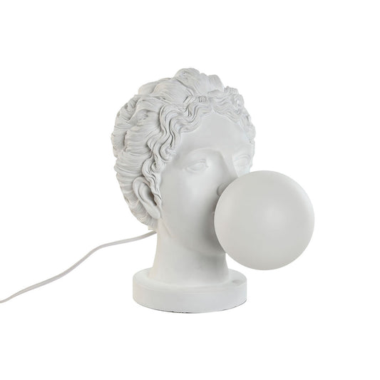 Desk lamp Home ESPRIT White Resin Plastic 220 V 20 x 36 x 31 cm-0