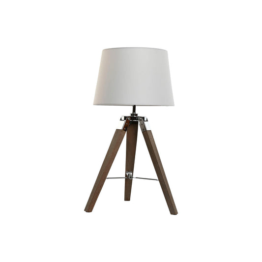 Desk lamp Home ESPRIT White Brown Wood 36 x 36 x 60 cm-0