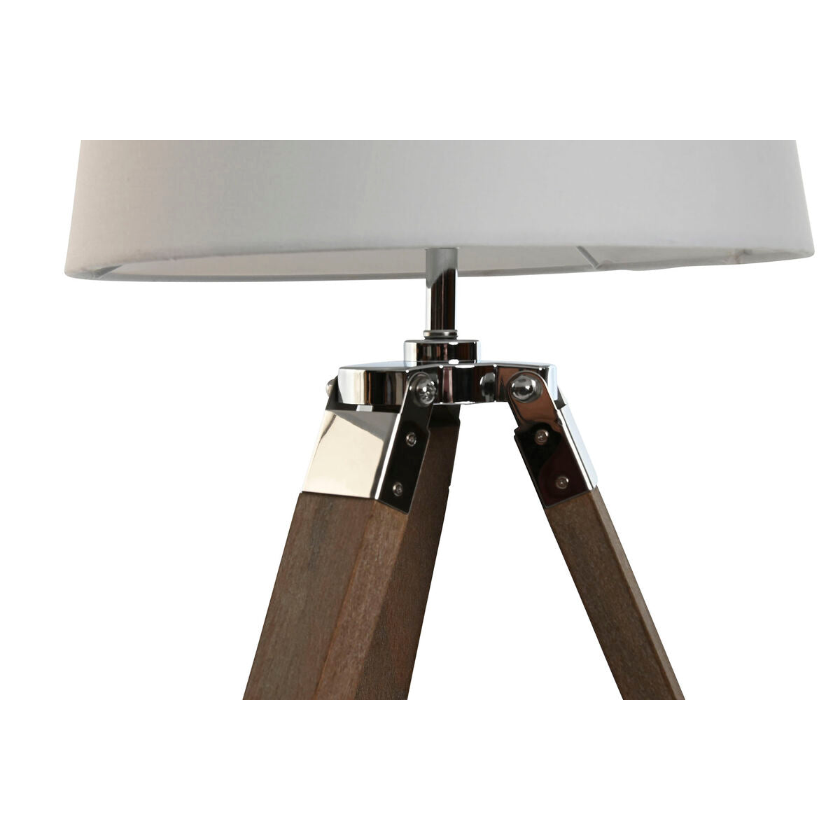 Desk lamp Home ESPRIT White Brown Wood 36 x 36 x 60 cm-4